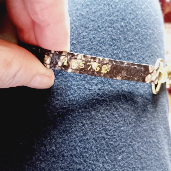 Brahmin Python Print Luxury Leather Shoulder or Crossbody Bag - Picture 9 of 12